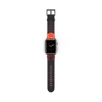 Crimson Spiderweb - Watch Band