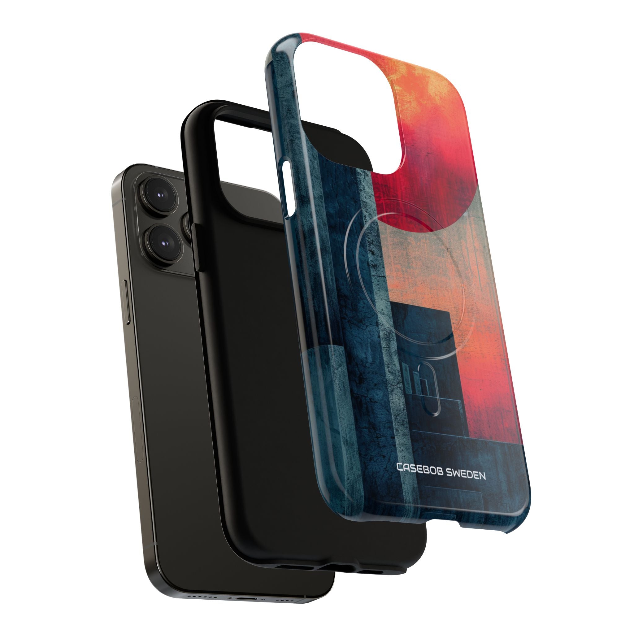 Abstract Geometric Skyline - Tough + MagSafe® iPhone 14 Phone Case