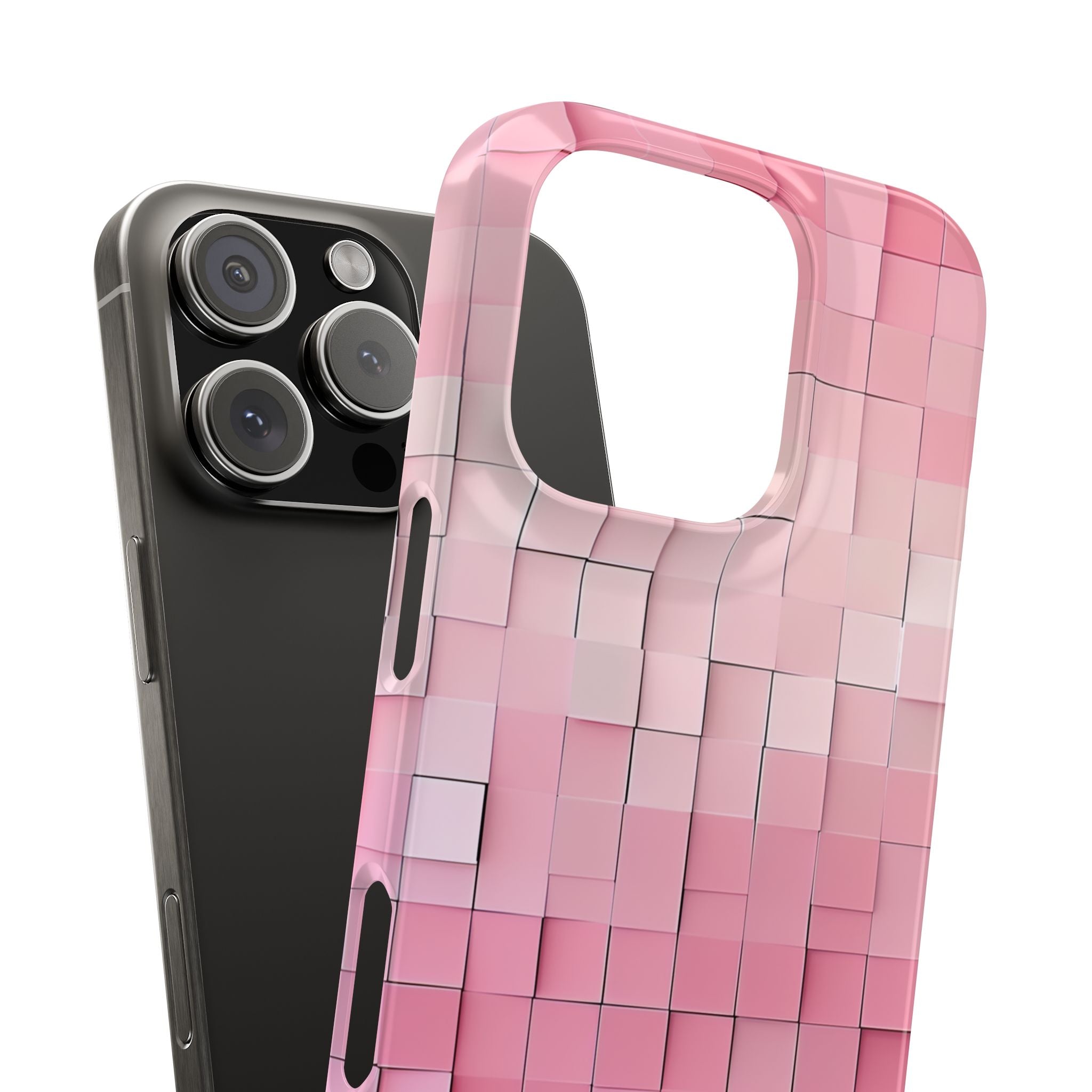 Gradient Pink Mosaic iPhone 16 - Slim Phone Case