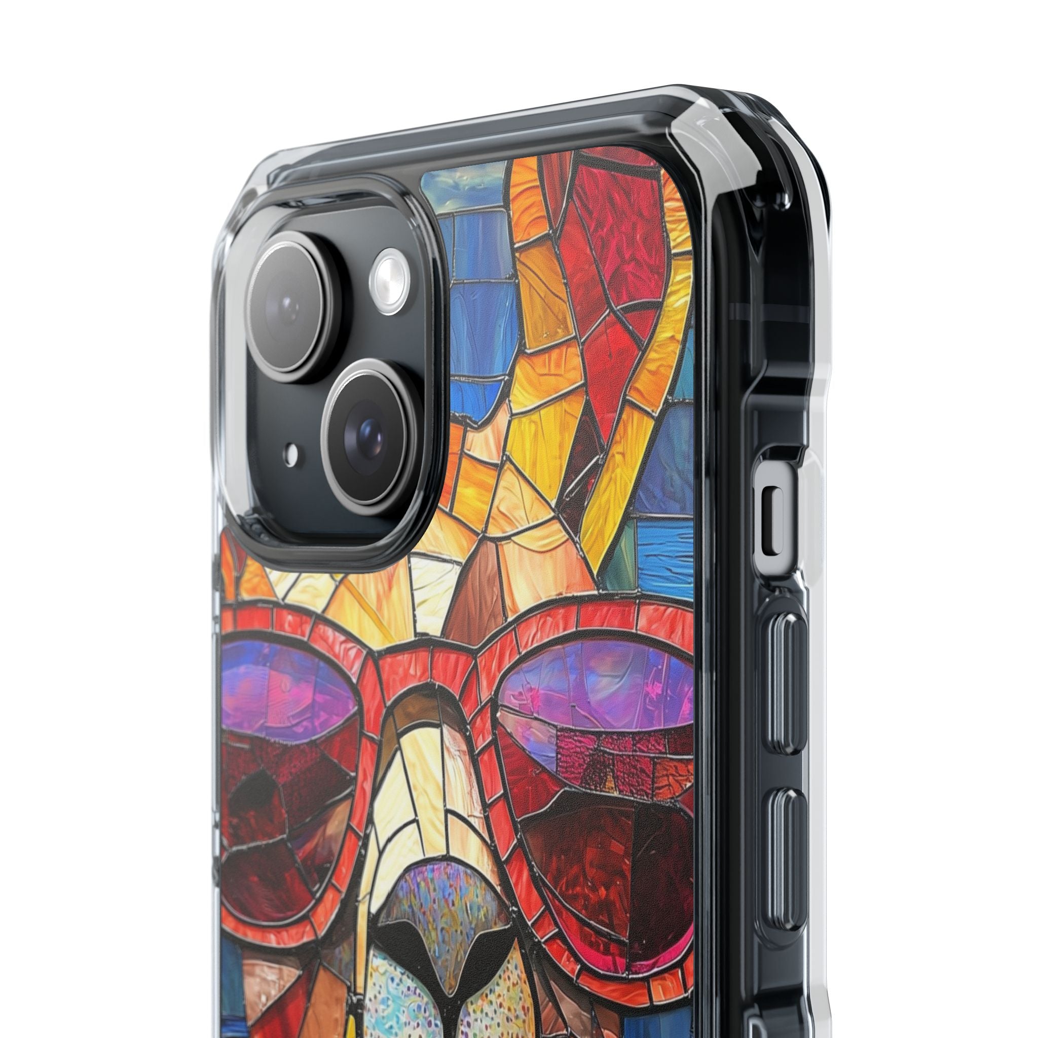 Llama Mosaic Glow iPhone 15 Case - Impact