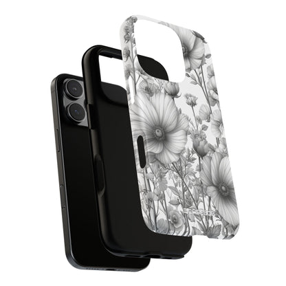 Grayscale Botanical Elegance - for iPhone 16