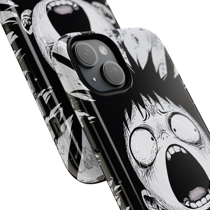 Screaming Stripes iPhone 15 Plus Case - Tough+