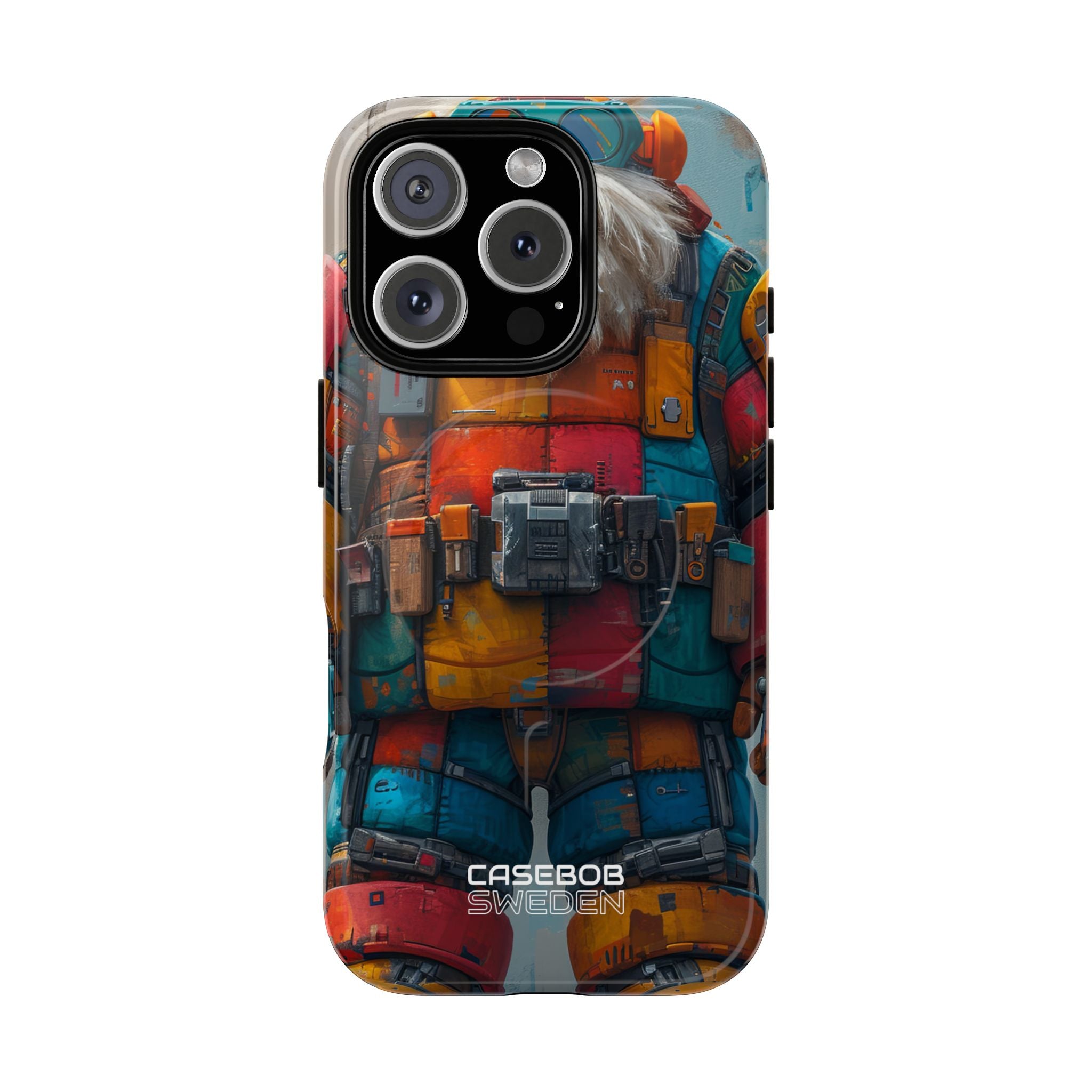 Whimsical Robot Wanderer iPhone 16 - Tough+