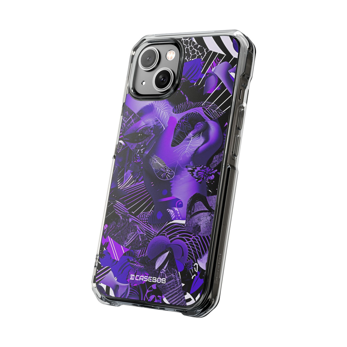 Ultra Violet Design | Handyhülle für iPhone (Clear Impact Case – magnetisch) 