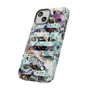 Abstract Green Purple - Protective Phone Case