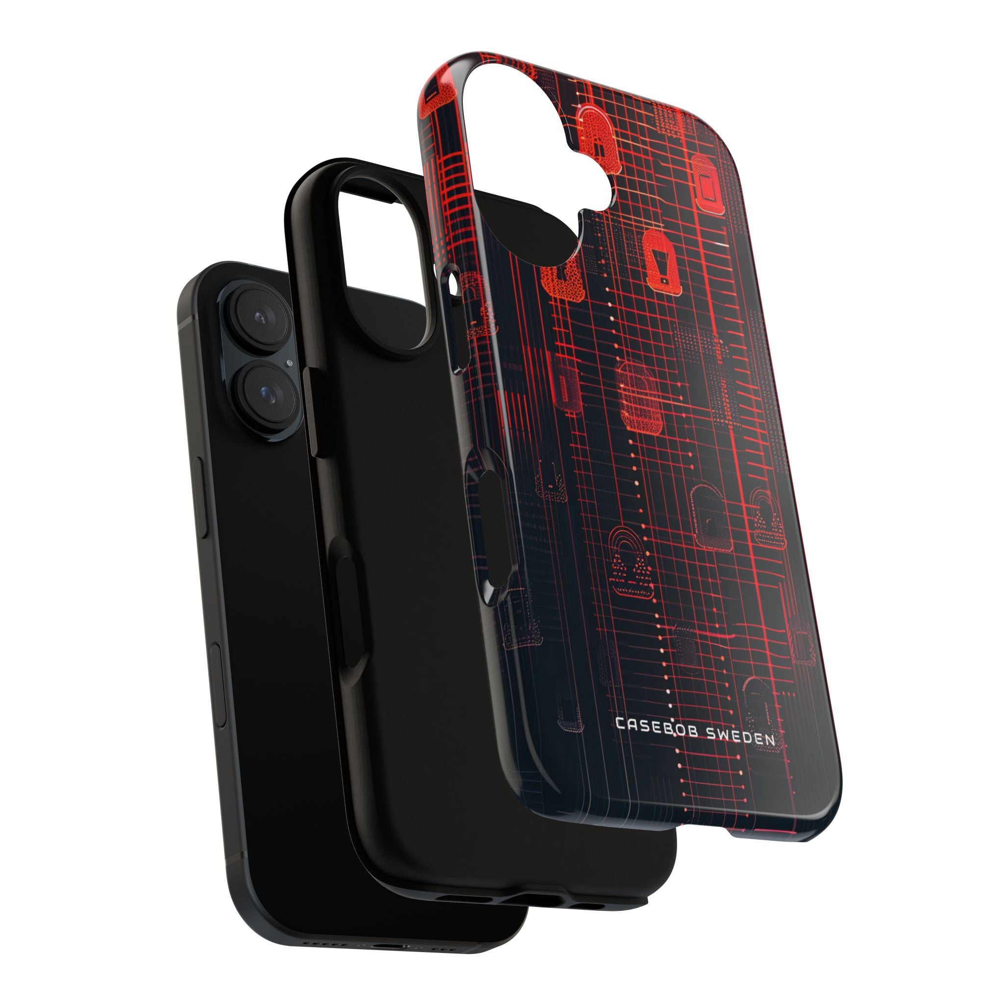 Gradient Cyber Lock iPhone 16 - Tough Phone Case