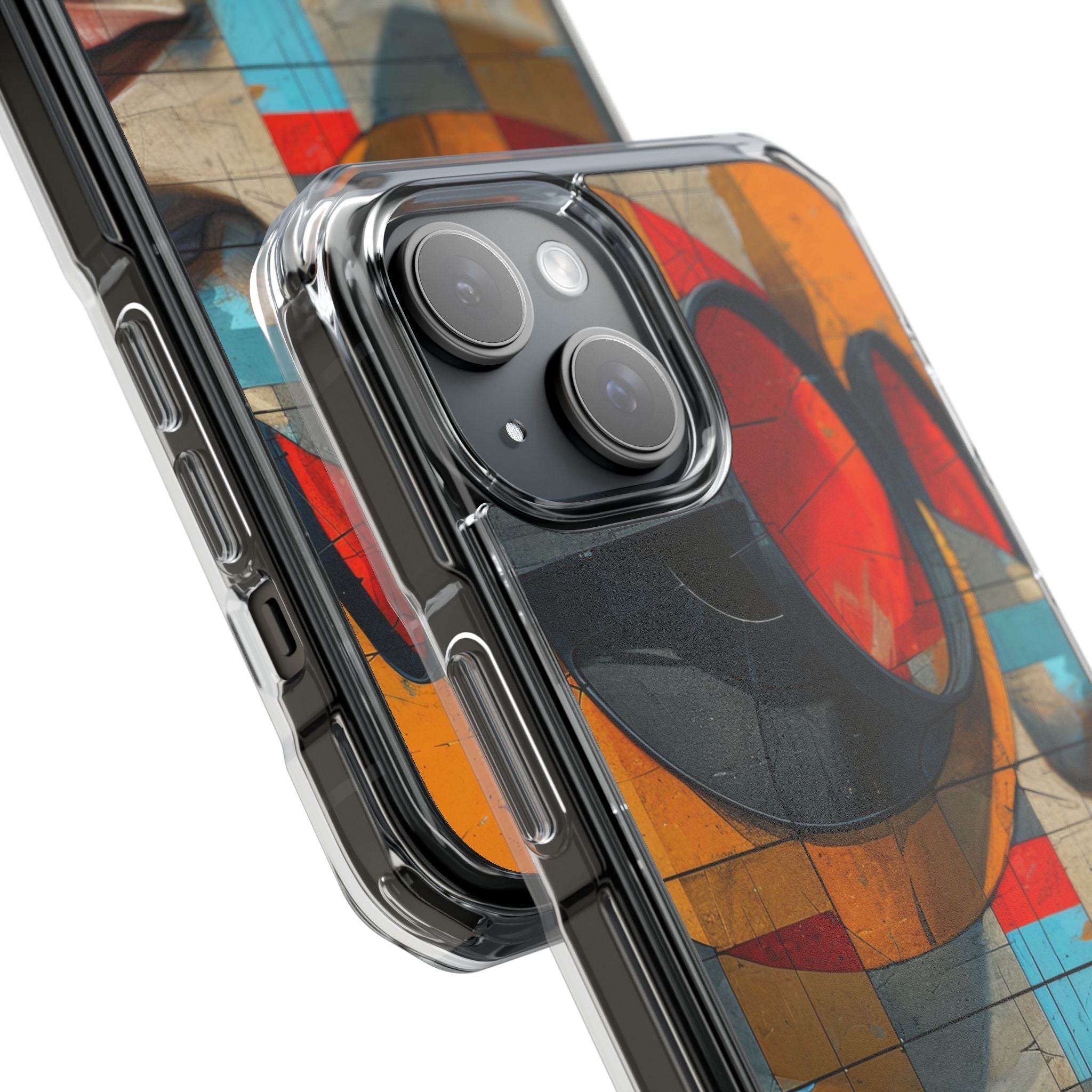 Futuristic Cubist Visions iPhone 15 - Impact Clear+