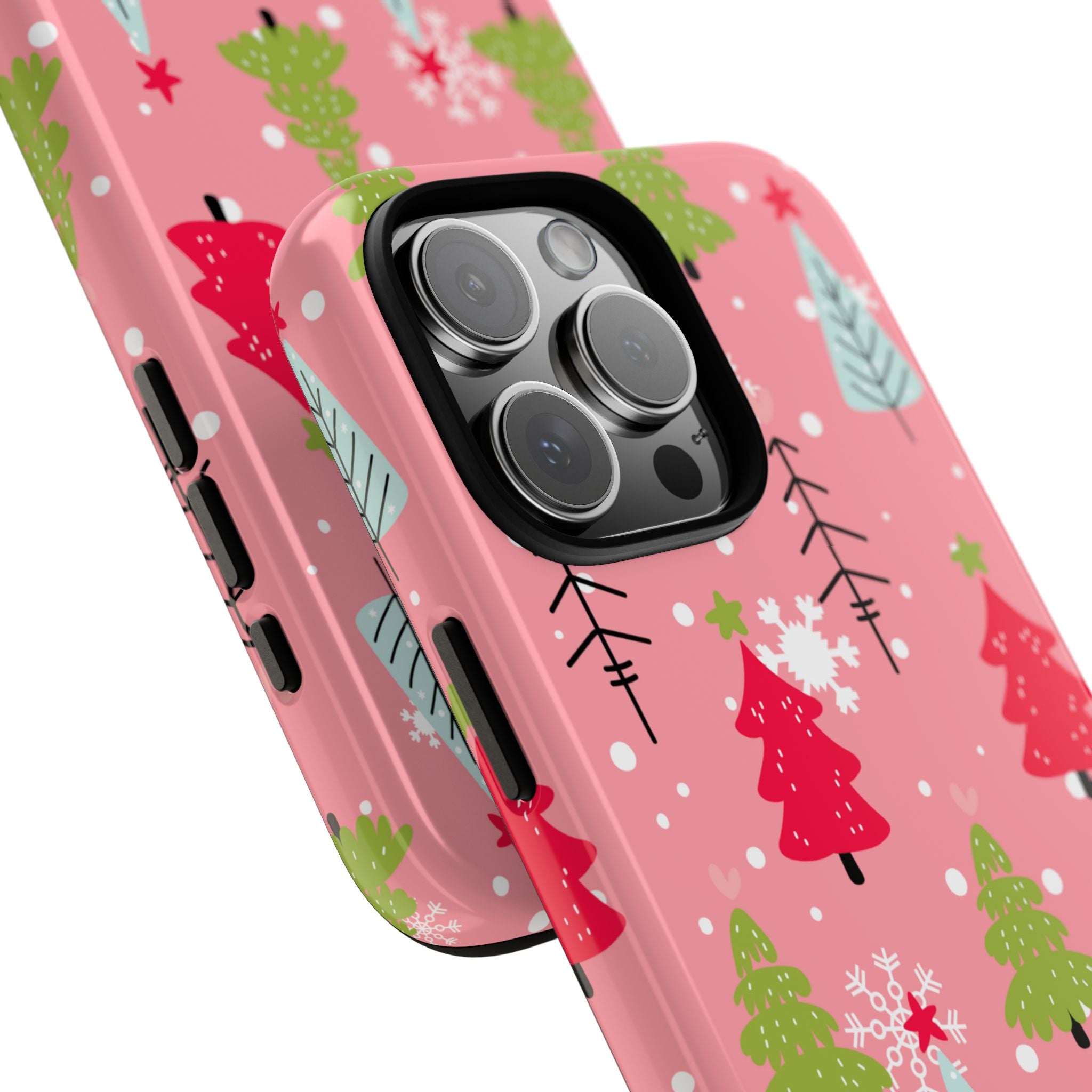 Festive Trees Dance - iPhone Case