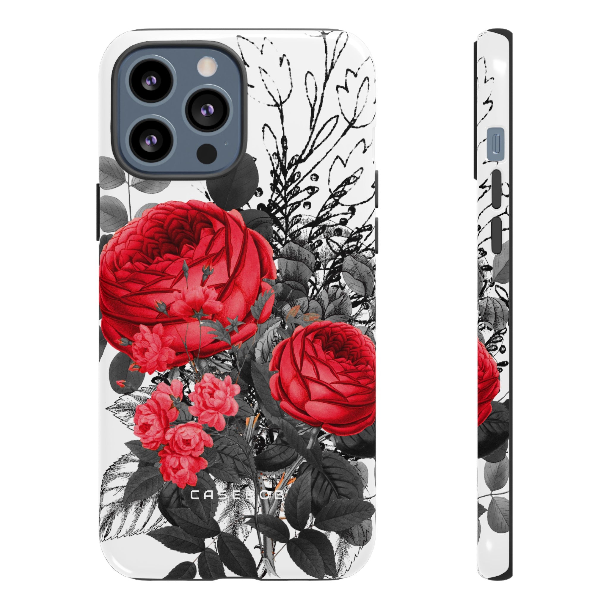 Roclops Gothic Flower - Protective Phone Case