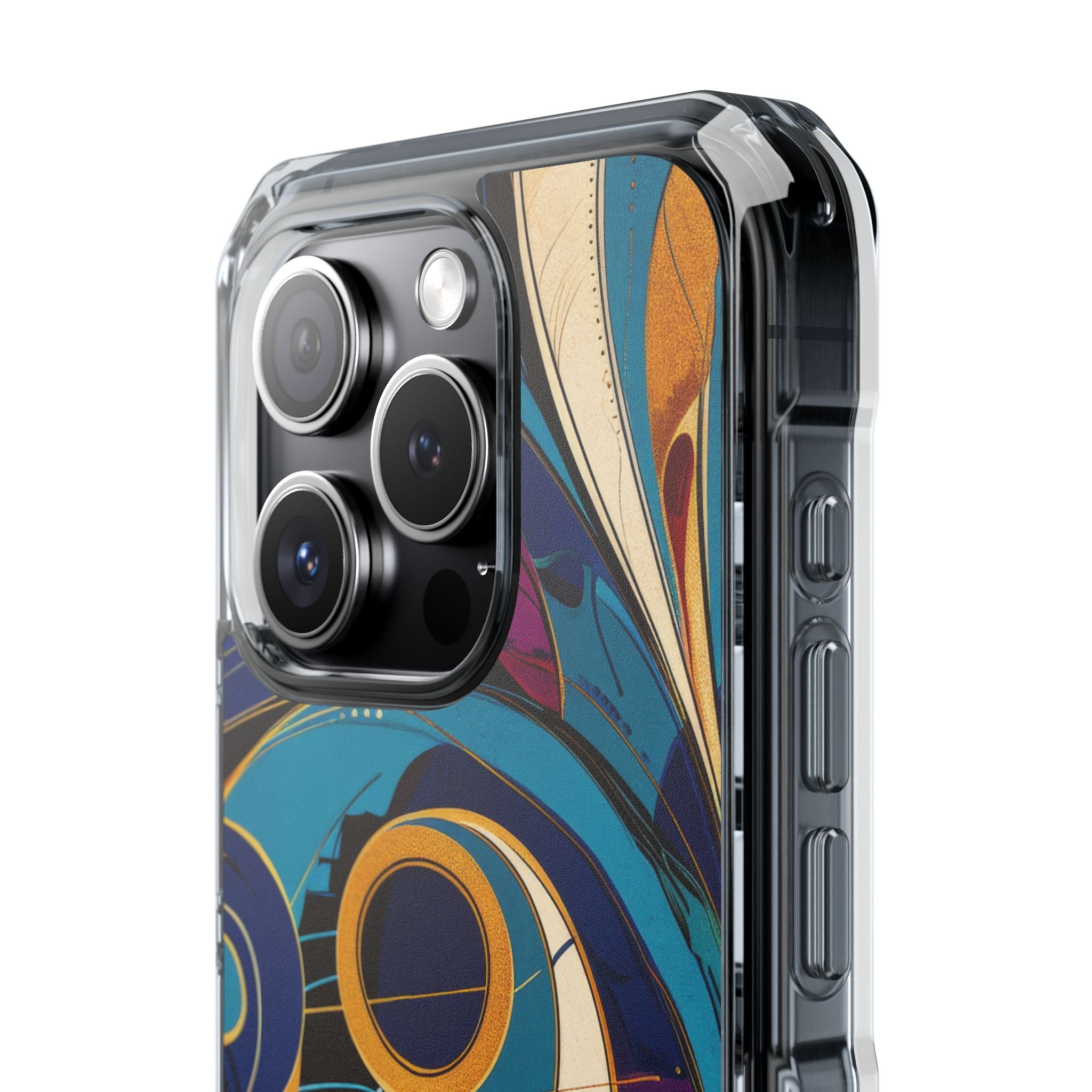 Swirling Copper Dreams iPhone 15 - Impact Clear+