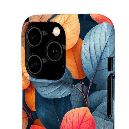 Vibrant Nature Leaves - Slim iPhone 14 Phone Case