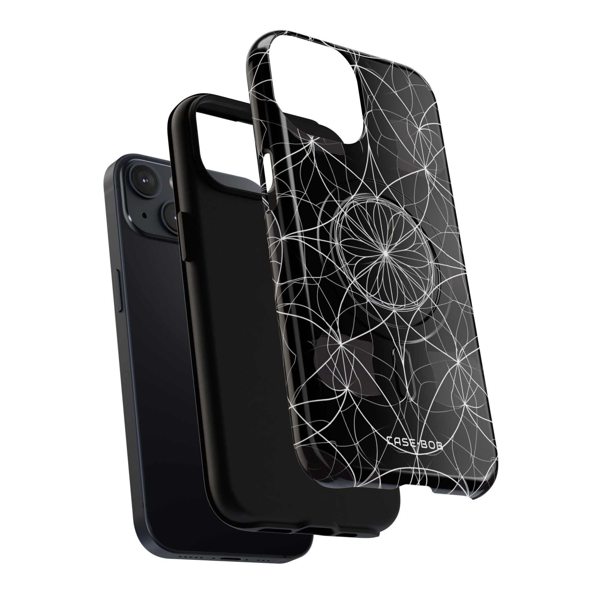 Radiant Petal Orbit iPhone 14 Case - Tough+