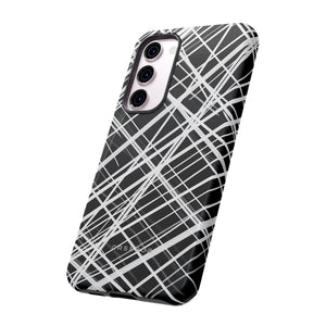 White Line Elegance - Protective Phone Case