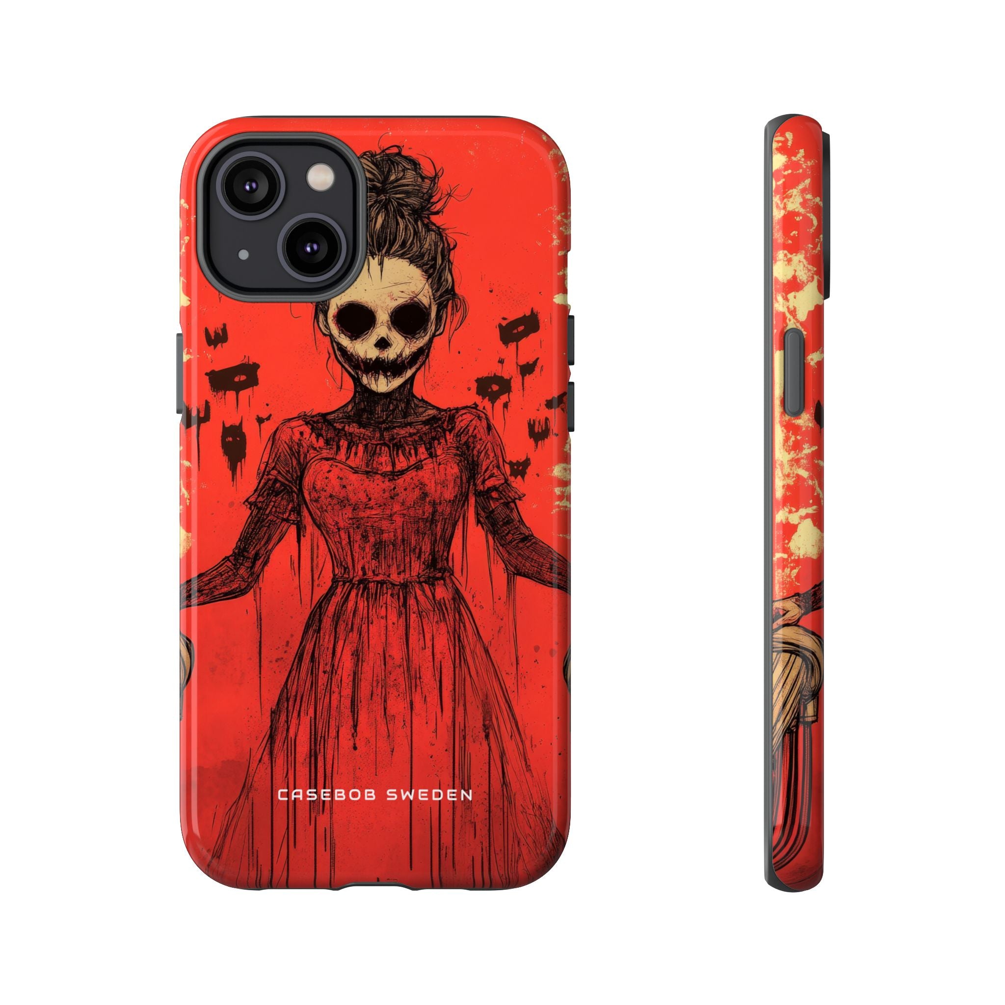 Haunting Scarlet Descent iPhone 14 - Tough Phone Case