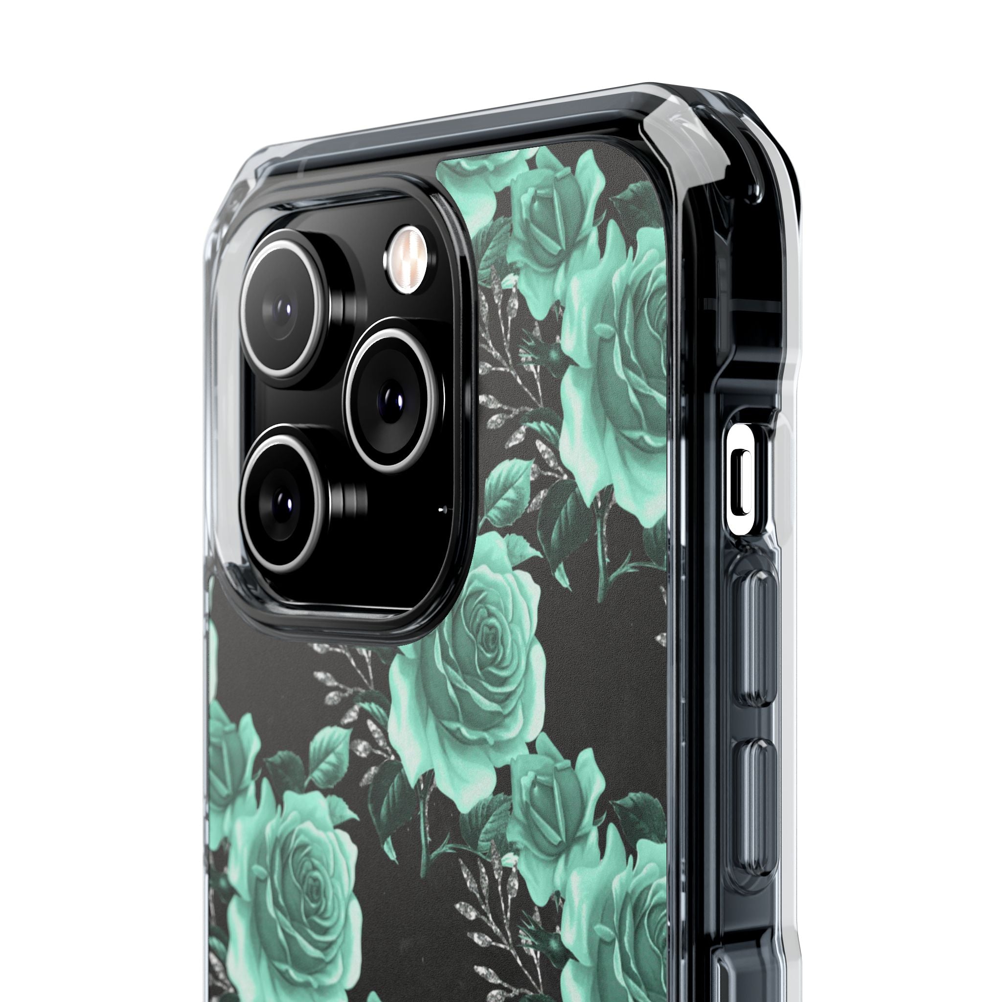 Turquoise Rose Symphony iPhone Case - Impact