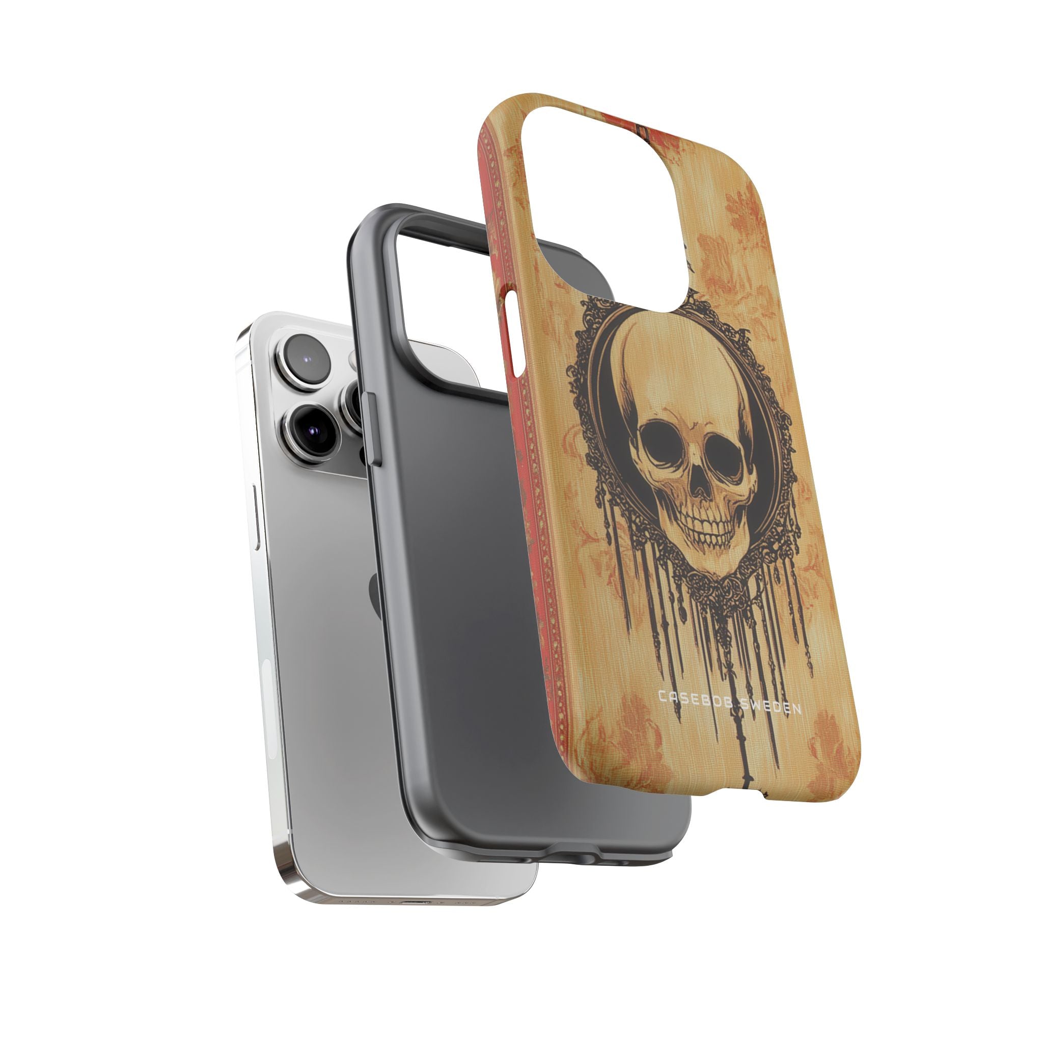 Gothic Skull Elegance iPhone 14 - Tough Phone Case