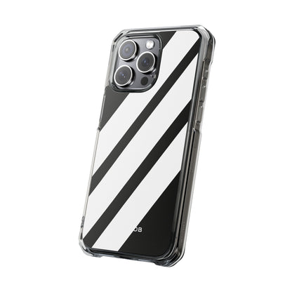 Diagonal Bands Noir iPhone 15 Pro Max Case - Impact