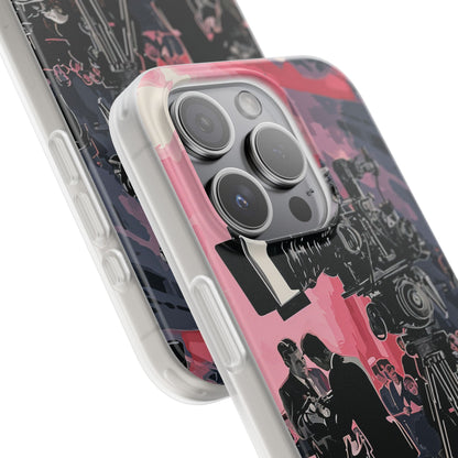 Retro Cinematic Spotlight iPhone 15 - Flexi Phone Case