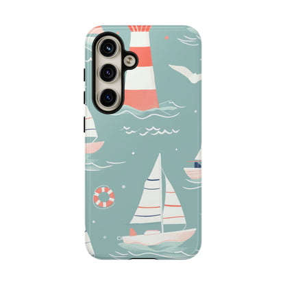 Lighthouse Nautical Charm - Tough Samsung S24 Phone Case