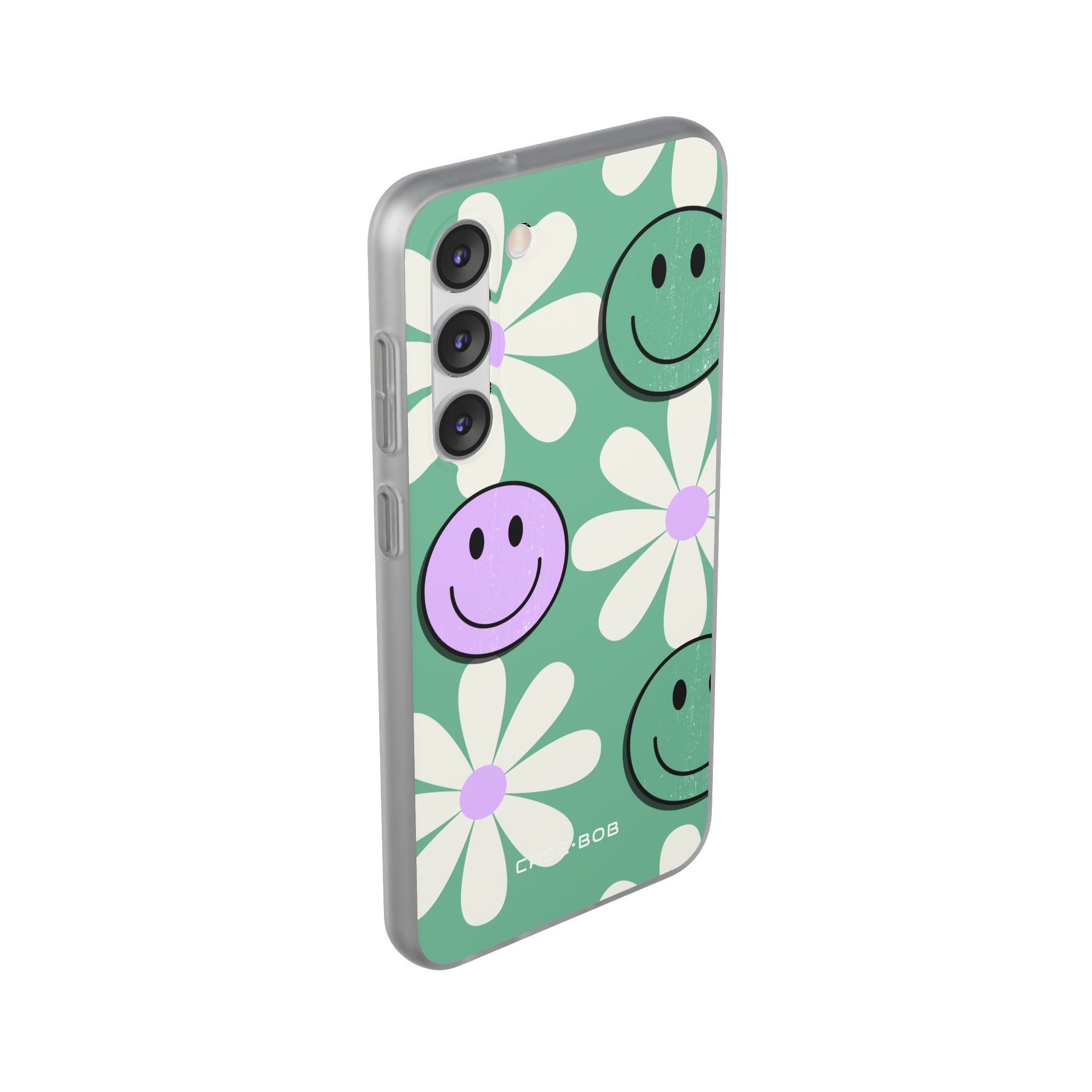 Smiley Daisy Glow Samsung S23 Plus Case - Soft