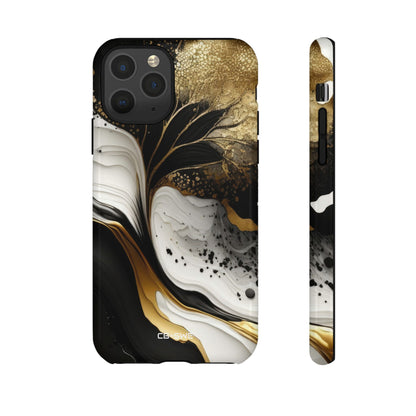 Gold Swirl Elegance - iPhone Case