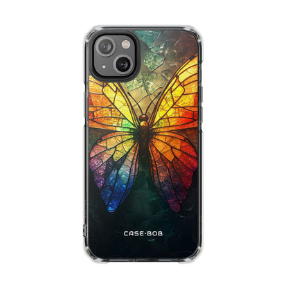 Stained Glass Butterfly iPhone 14 Plus Case - Impact