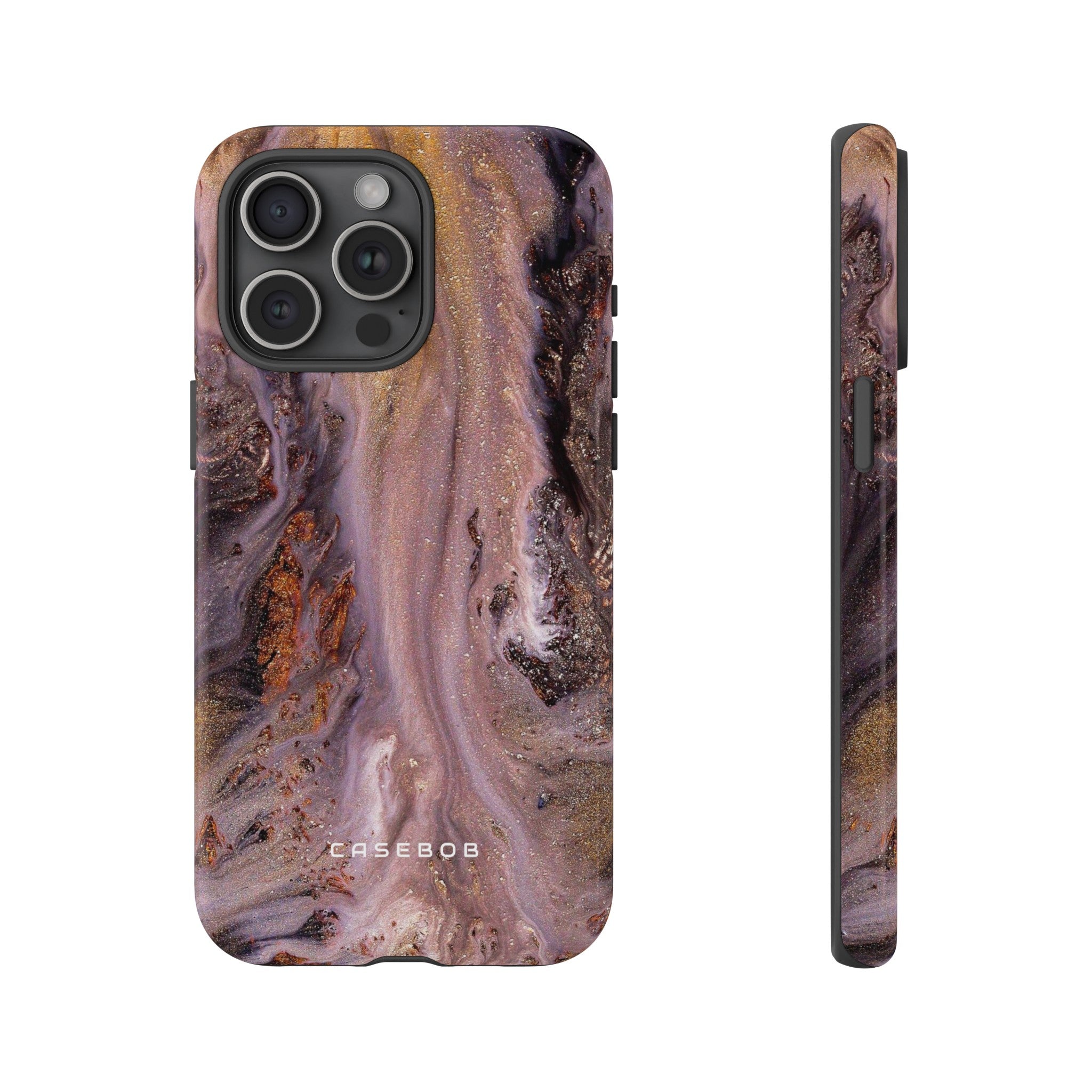 Pink Marble Ink Art - Protective Phone Case