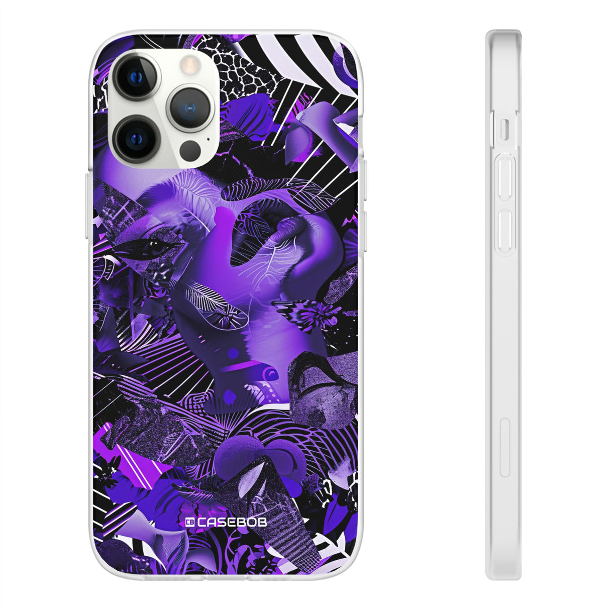 Ultraviolettes Design | Handyhülle für iPhone (flexible Hülle) 