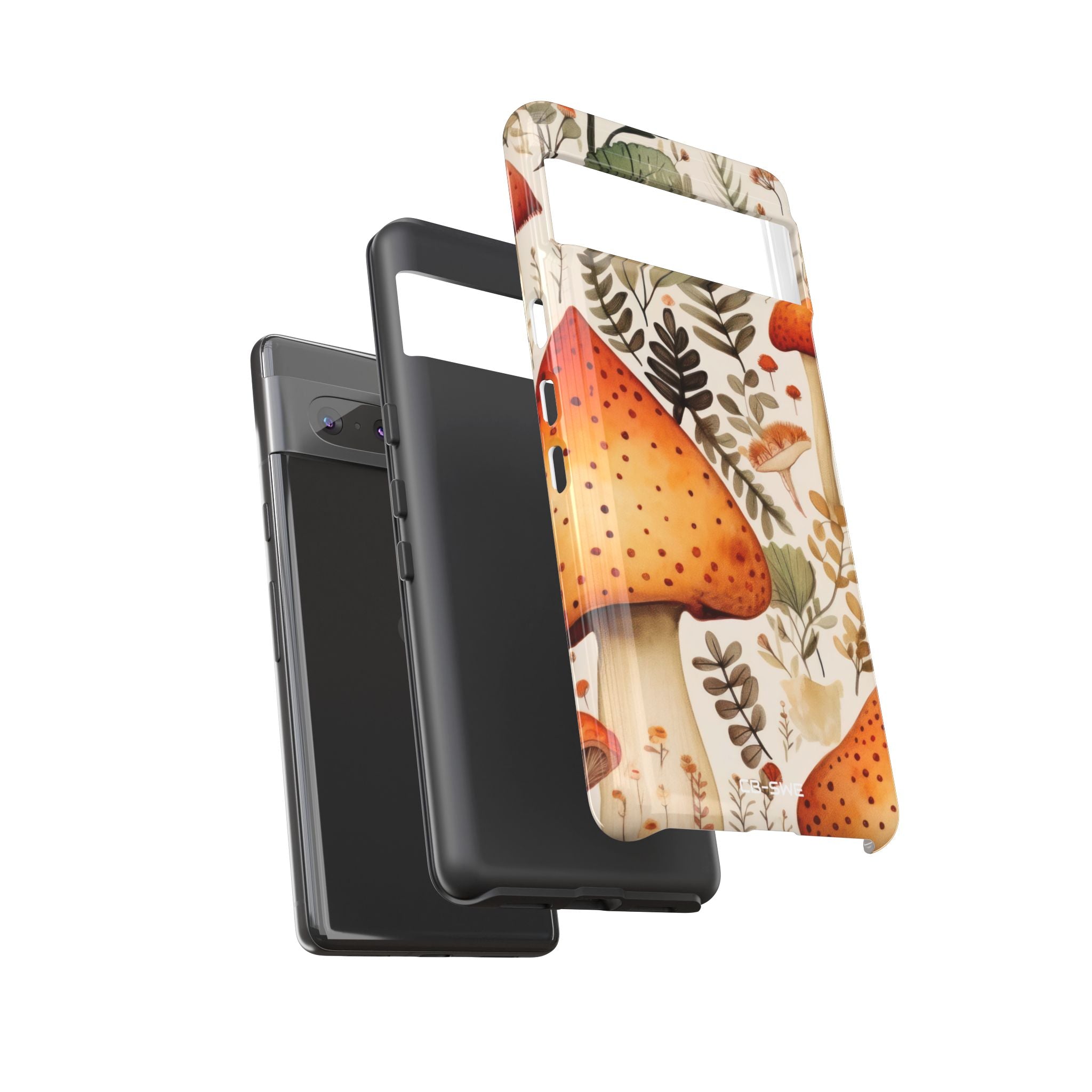Mushrooms Sprout Cheerfully - Google Pixel Case