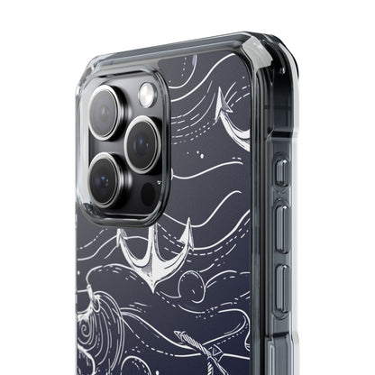 Gradient Anchorflow Waves iPhone 15 - Clear Impact Phone Case