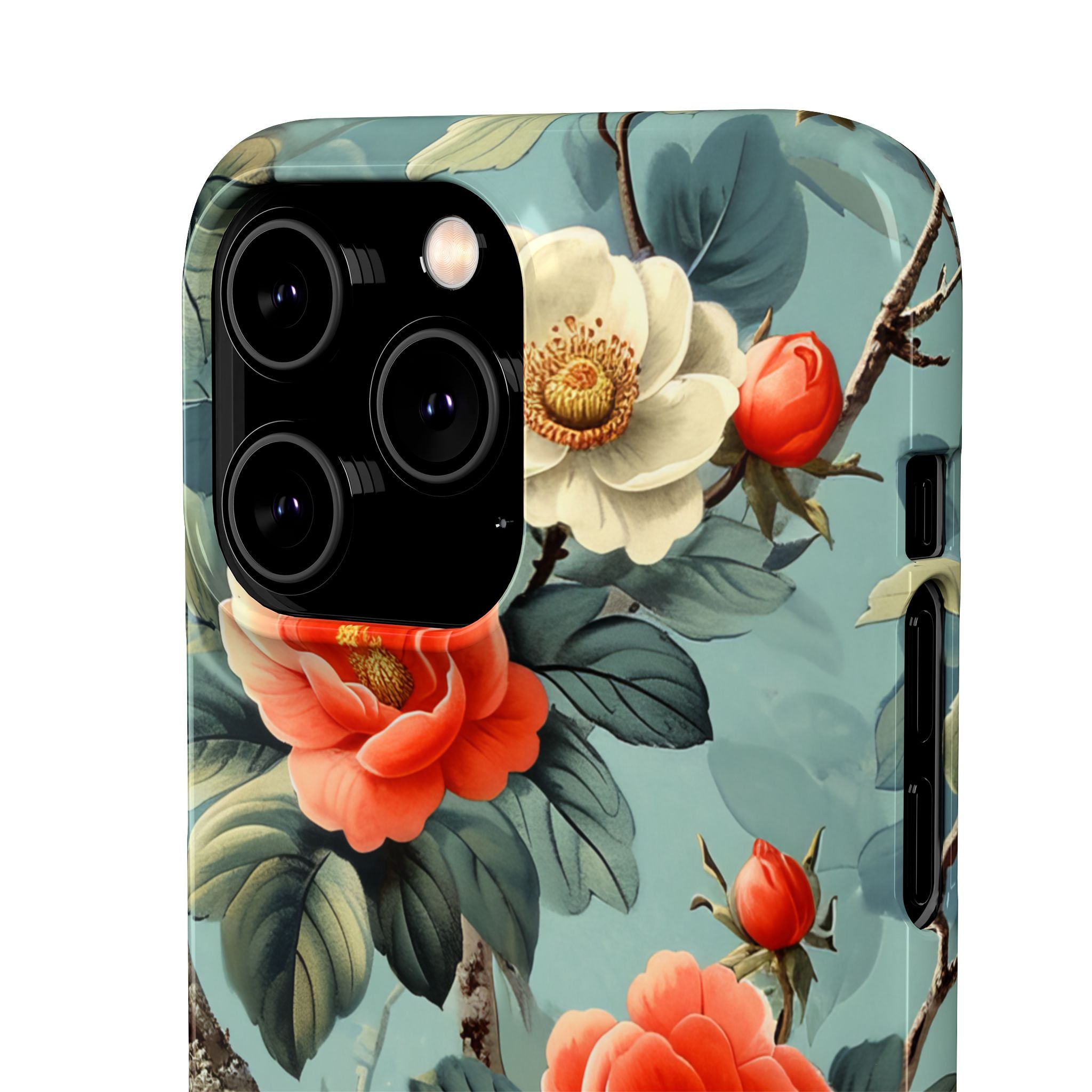 Vintage Floral Romance iPhone 14 - Slim Phone Case