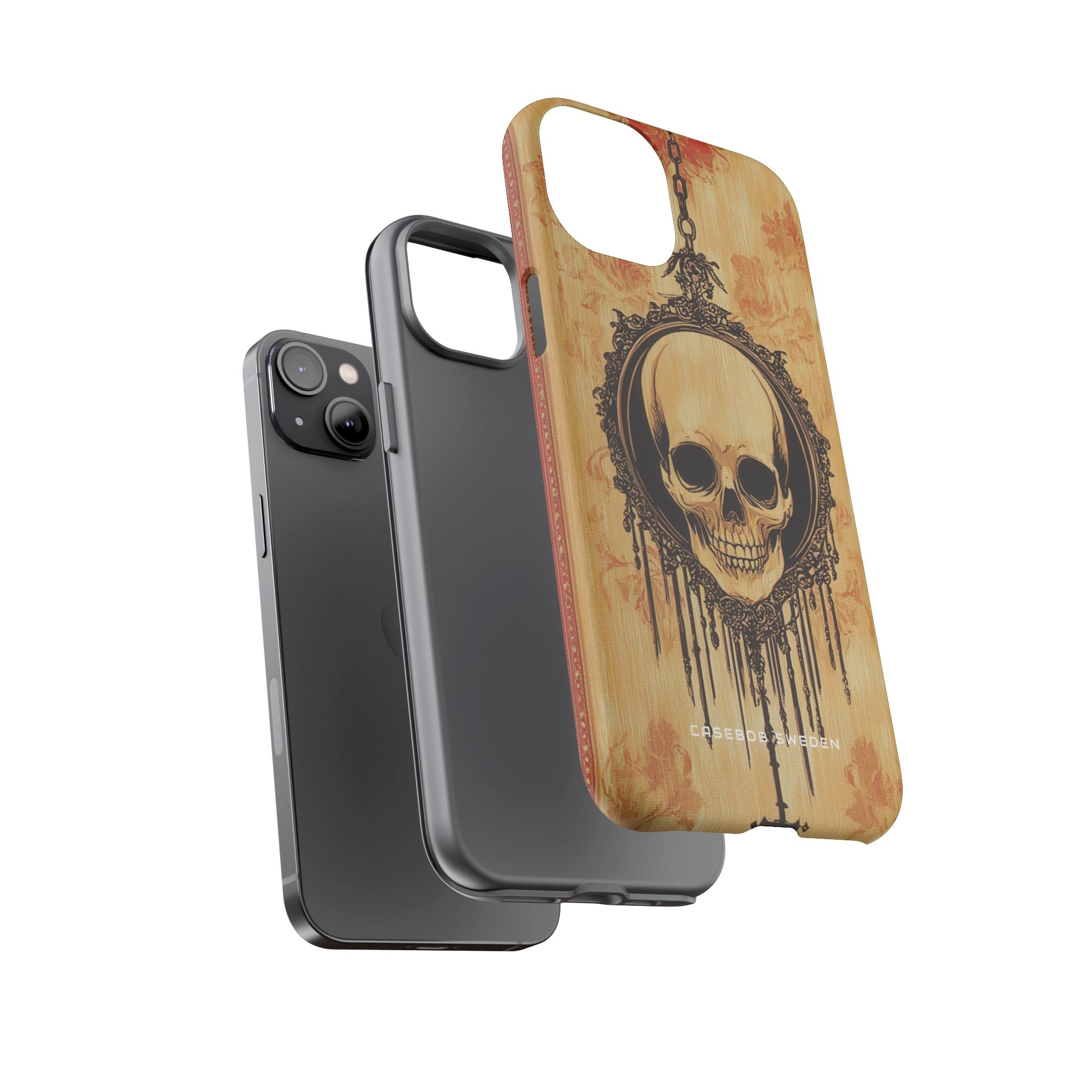 Gothic Skull Elegance iPhone 14 - Tough Phone Case