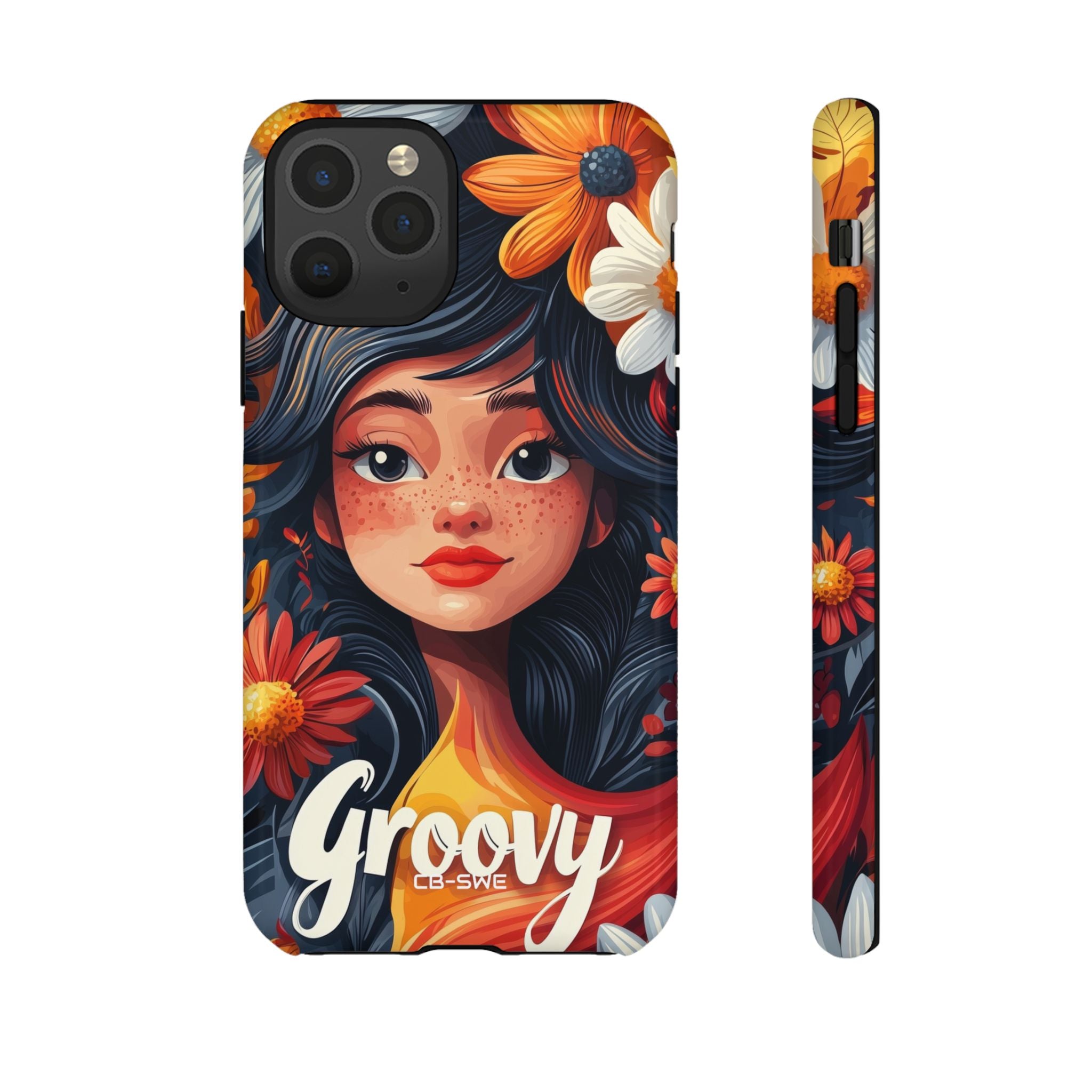 Floral Girl Smiles - iPhone Case
