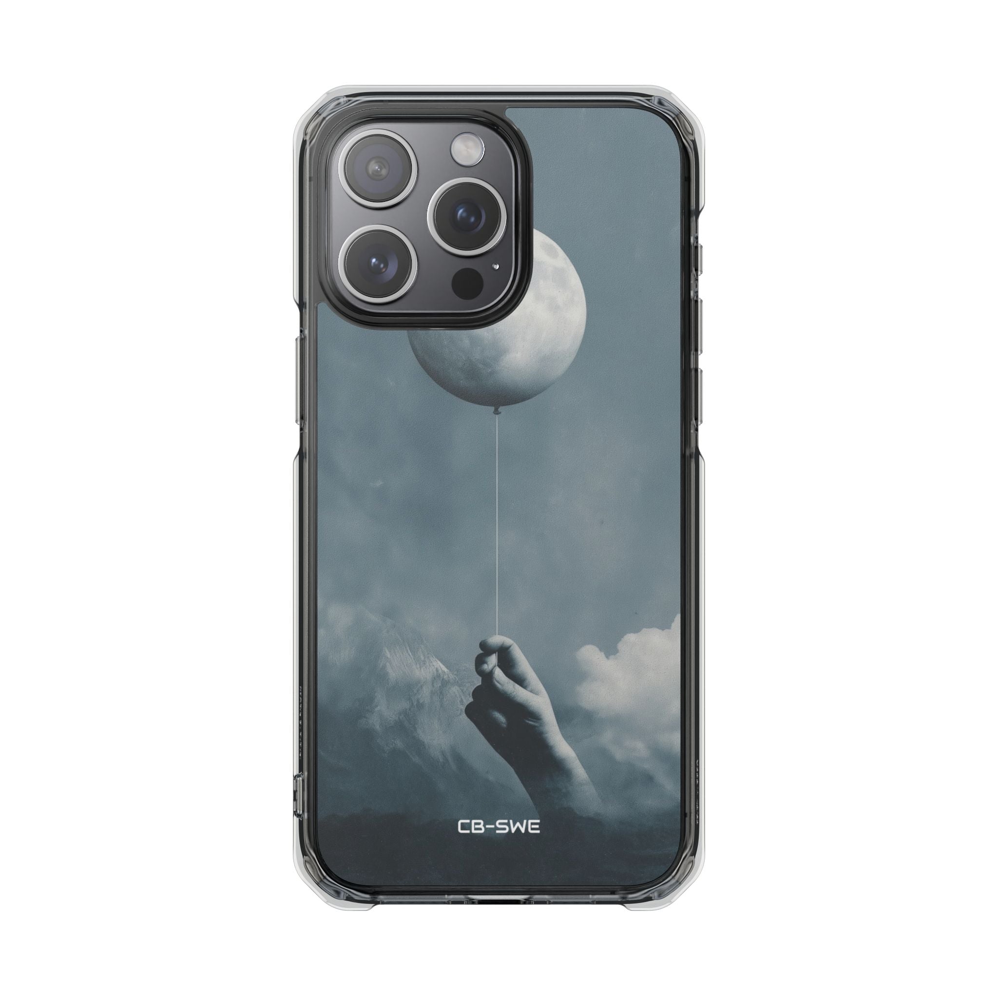 Moon Cradled Softly iPhone Case - Impact