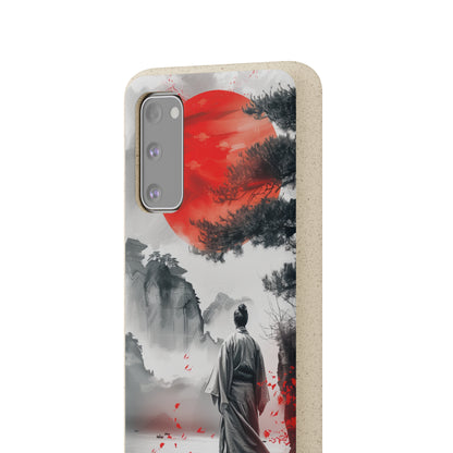 Serene Samurai Sunrise | Biodegradable Phone Case