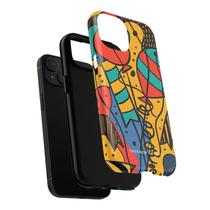 Playful Lines in Motion iPhone 15 | Tough+ Phone Case