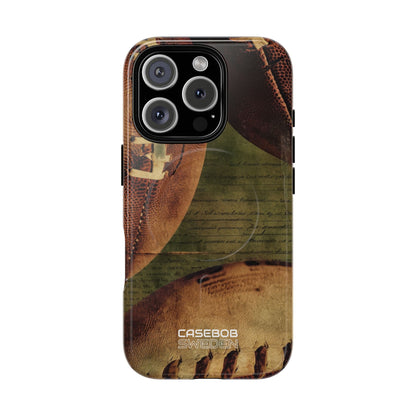 Vintage Football Textures iPhone 16 - Tough+