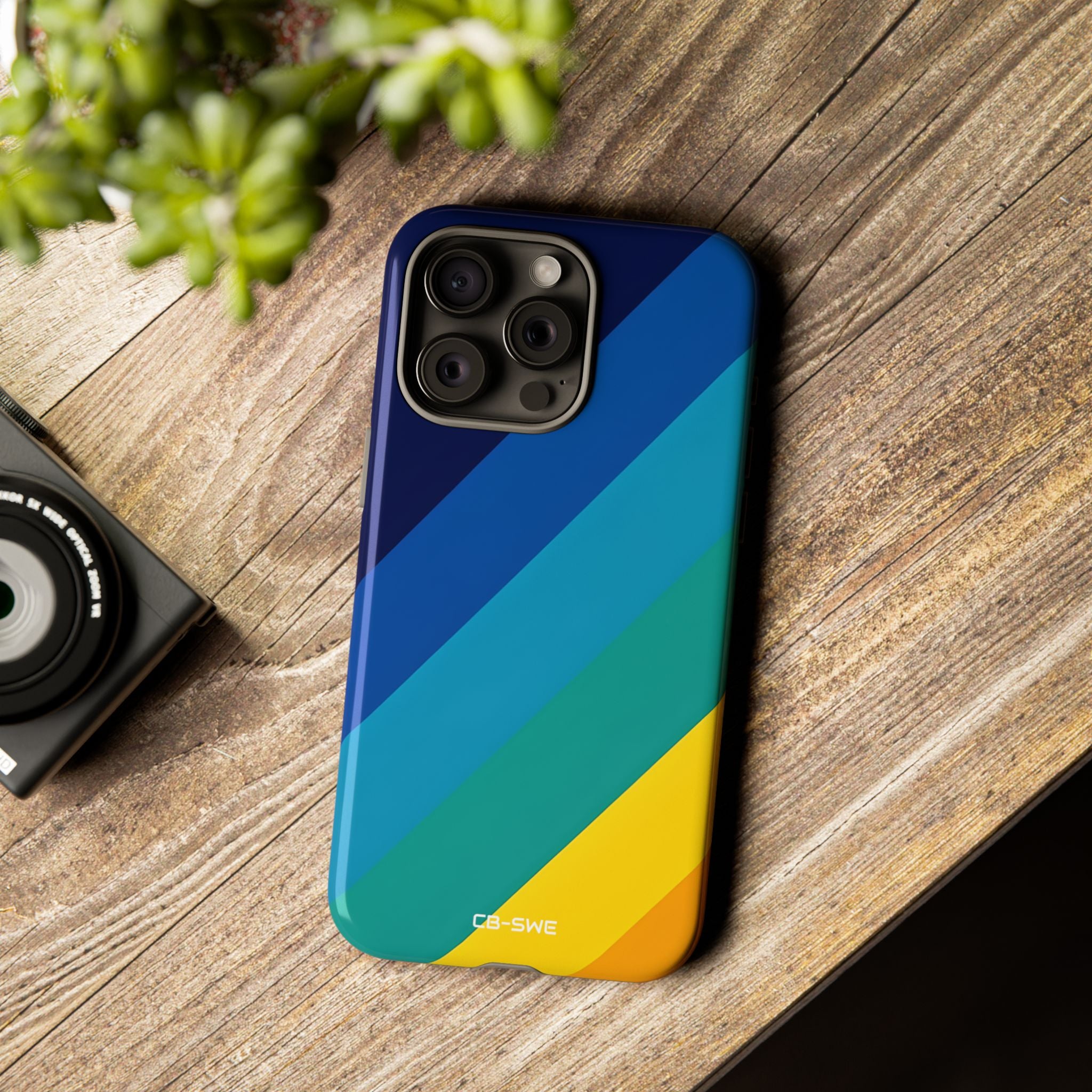 Diagonal Color Spectrum - iPhone Case