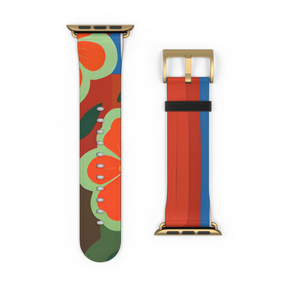 Orange Blossom Mosaic - Watch Band