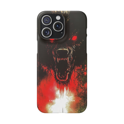 Bloodmoon Wolf's Lament iPhone 15 - Slim Phone Case