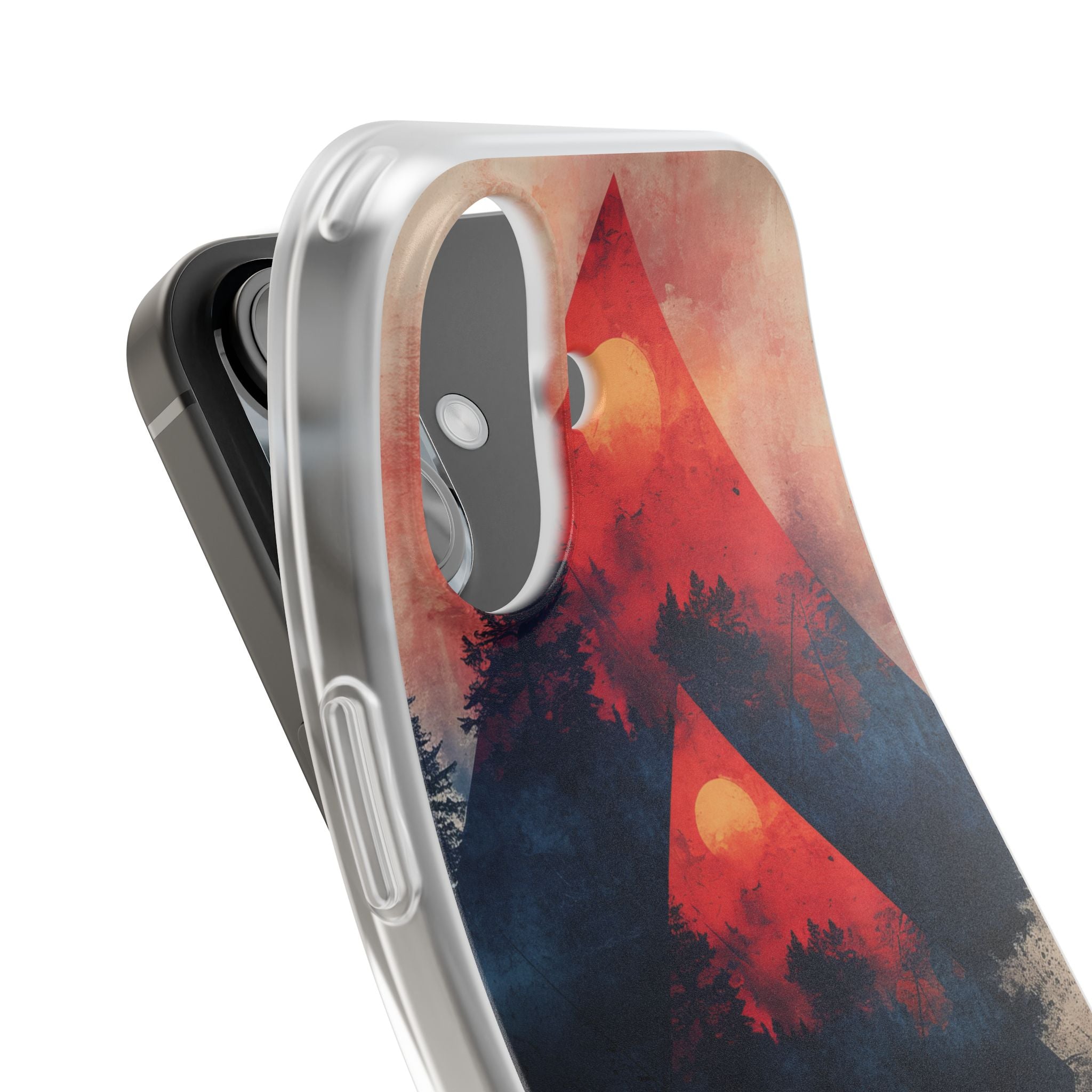 Red Sky Serenity - Flexi iPhone 16 Phone Case