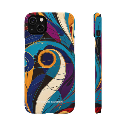 Vintage Vortex Harmony iPhone 14 - Slim Phone Case