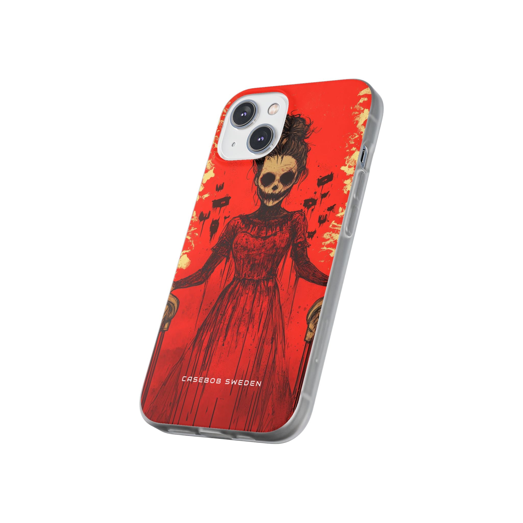 Haunting Scarlet Descent iPhone 14 - Flexi Phone Case