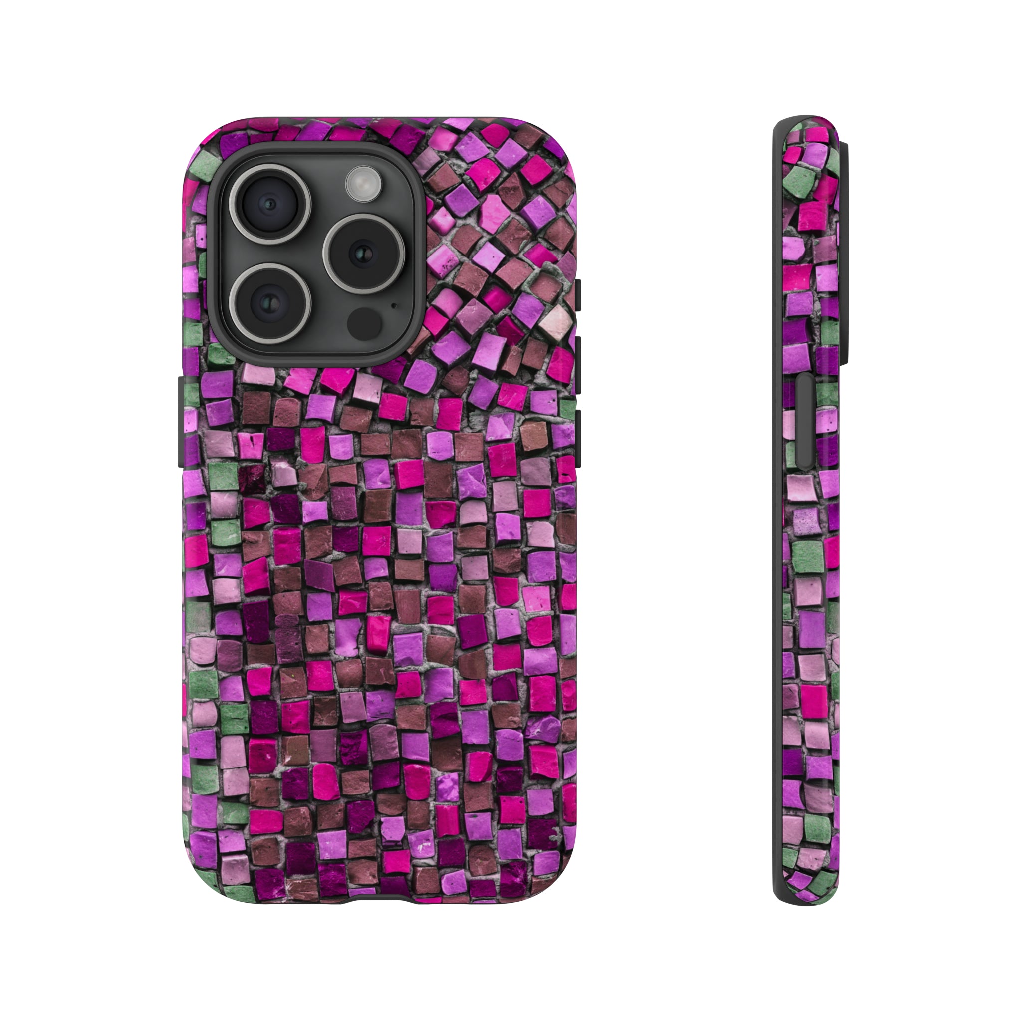 Purple Mosaic - Protective Phone Case