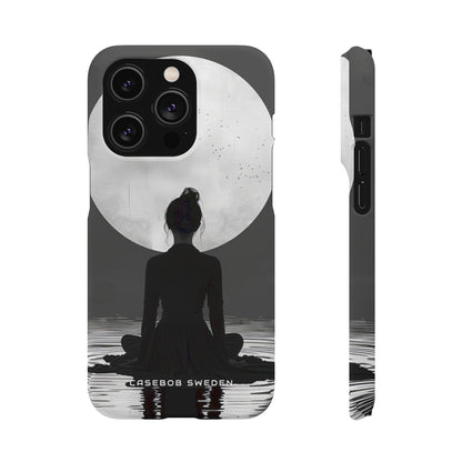 Zen Serenity Moon Reflection iPhone 14 - Slim Phone Case