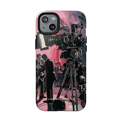 Retro Cinematic Spotlight iPhone 14 | Tough+ Phone Case