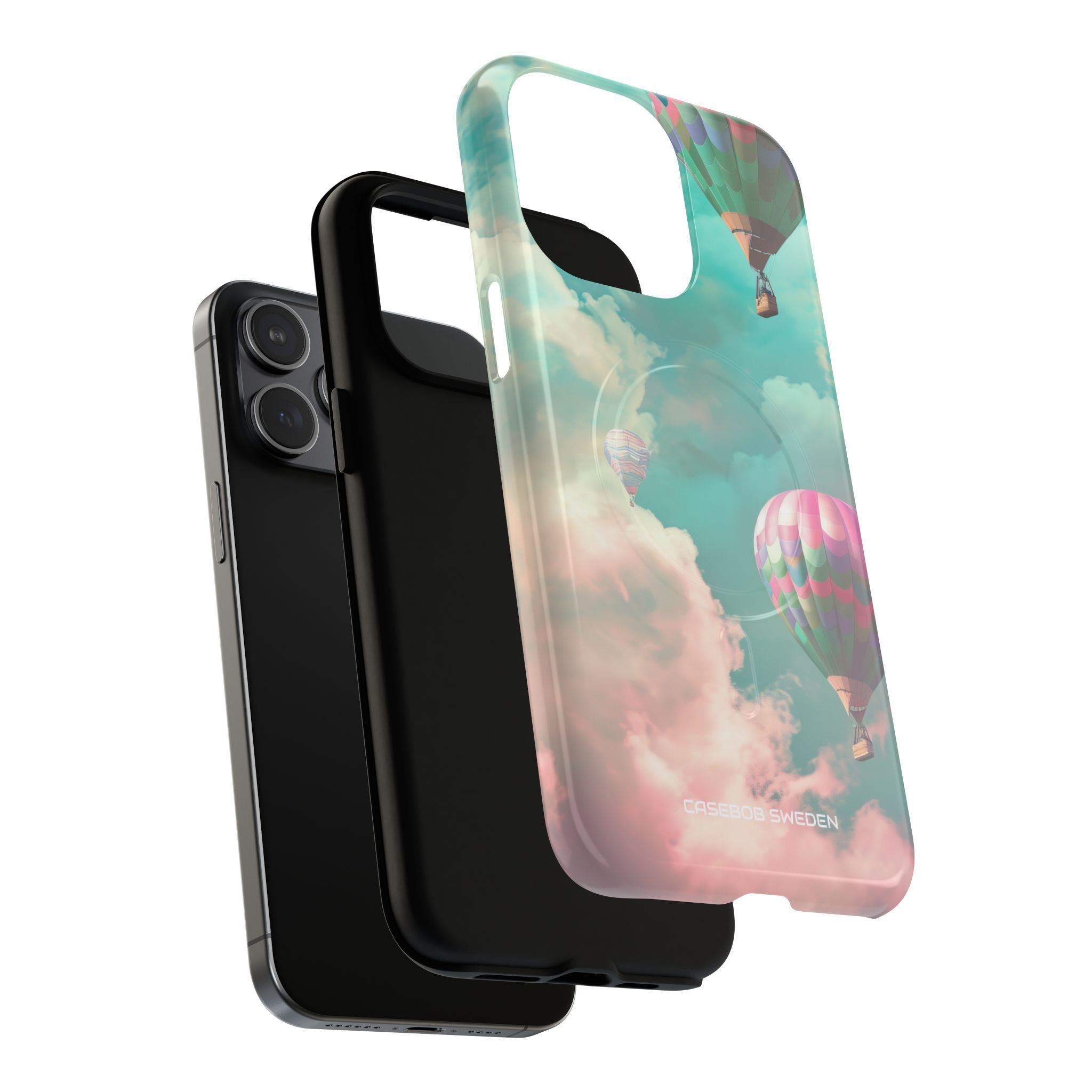 Pastel Balloon Adventure - Tough + MagSafe® iPhone 15 Phone Case