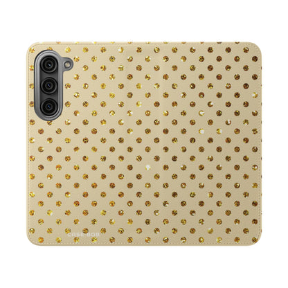 Golden Sparkle - Samsung S23 Case - Wallet