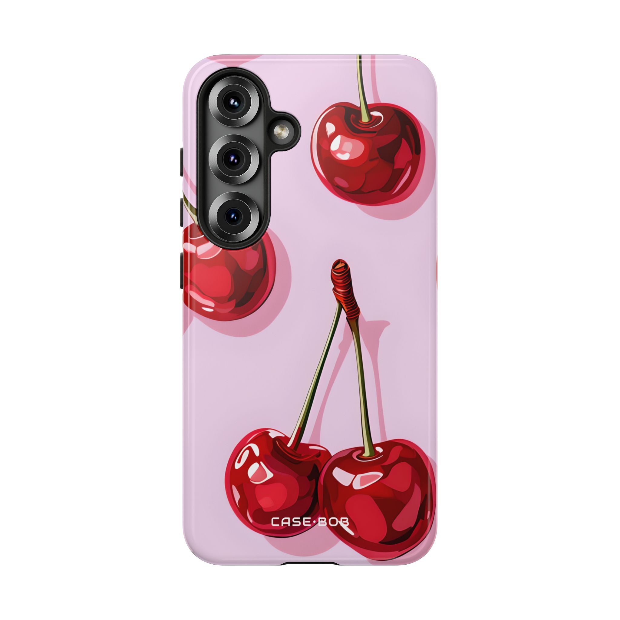 Glossy Cherry Burst Samsung S25 Case - Tough