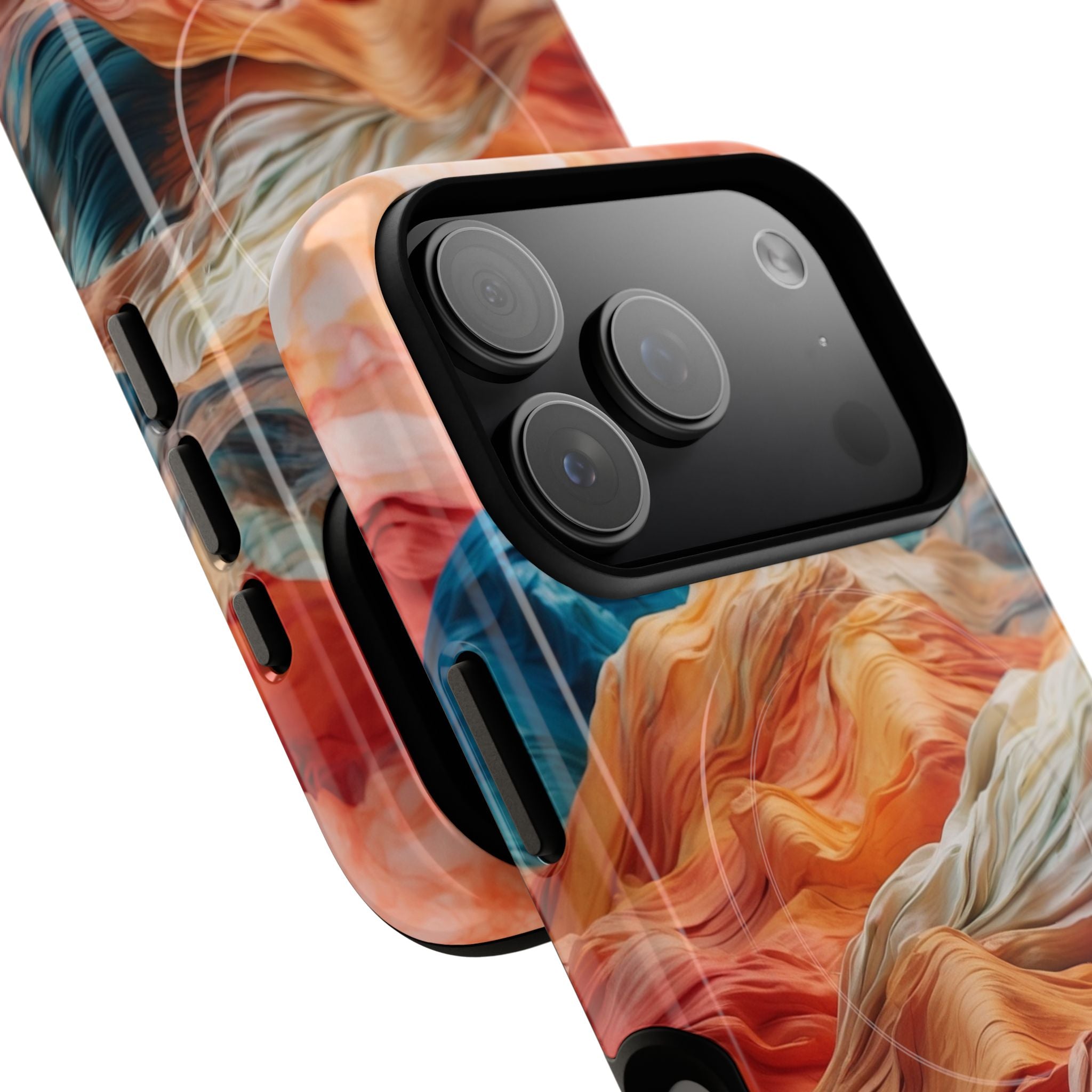 Fabric Peaks Cream iPhone 17 Pro Case - Tough+